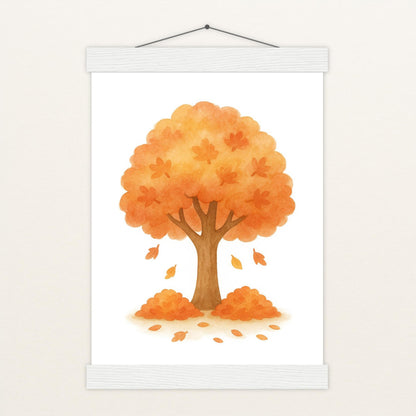 Ahornbaum Poster mit Leisten von tinylearner
