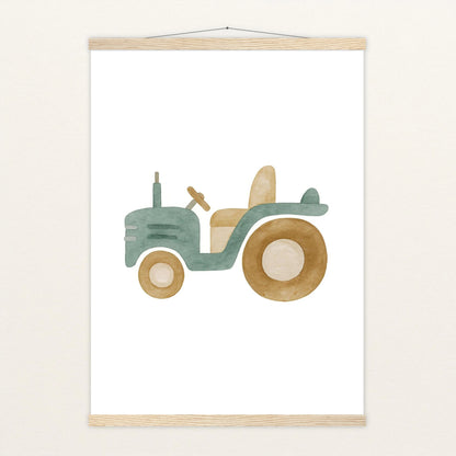 Traktor Poster mit Leisten von tinylearner