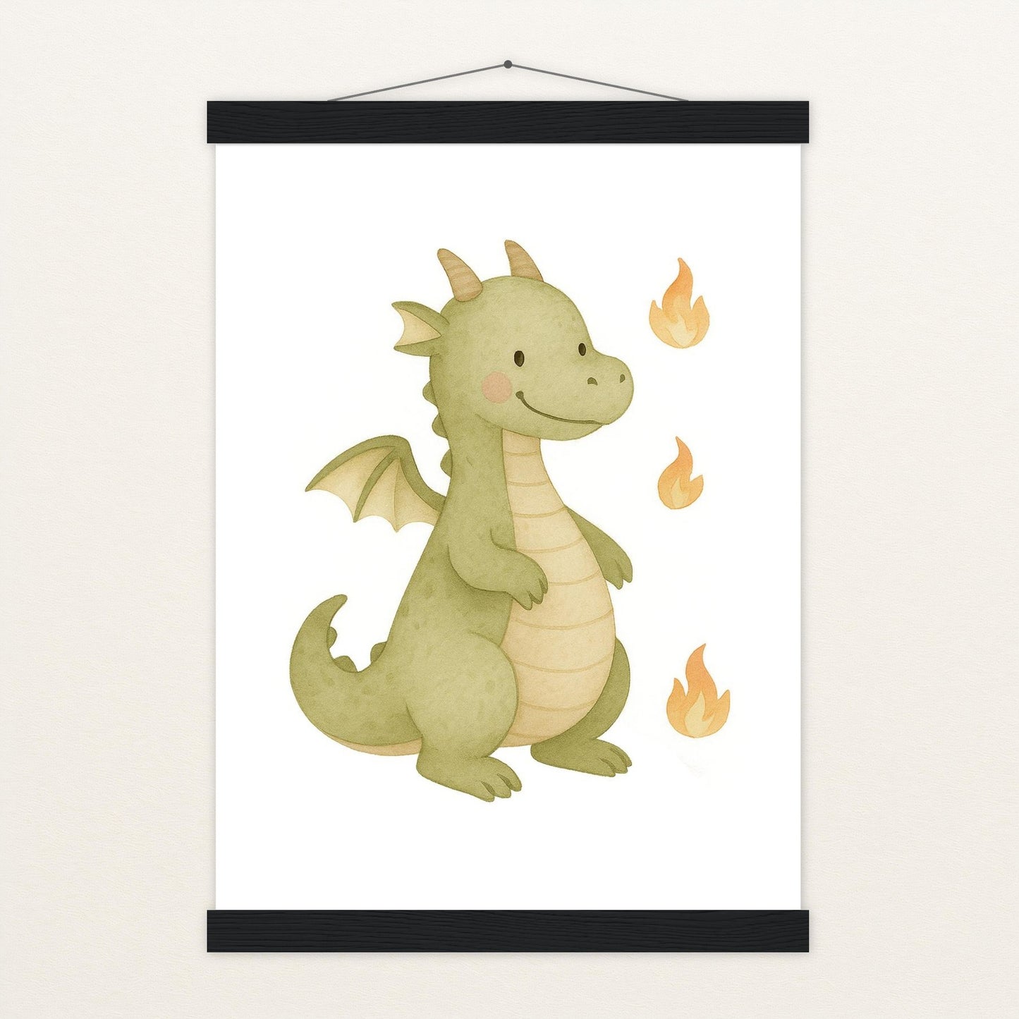 Drax der Drache Poster mit Leisten von tinylearner