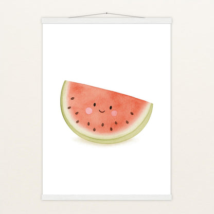 Obst: Melone Poster mit Leisten von tinylearner