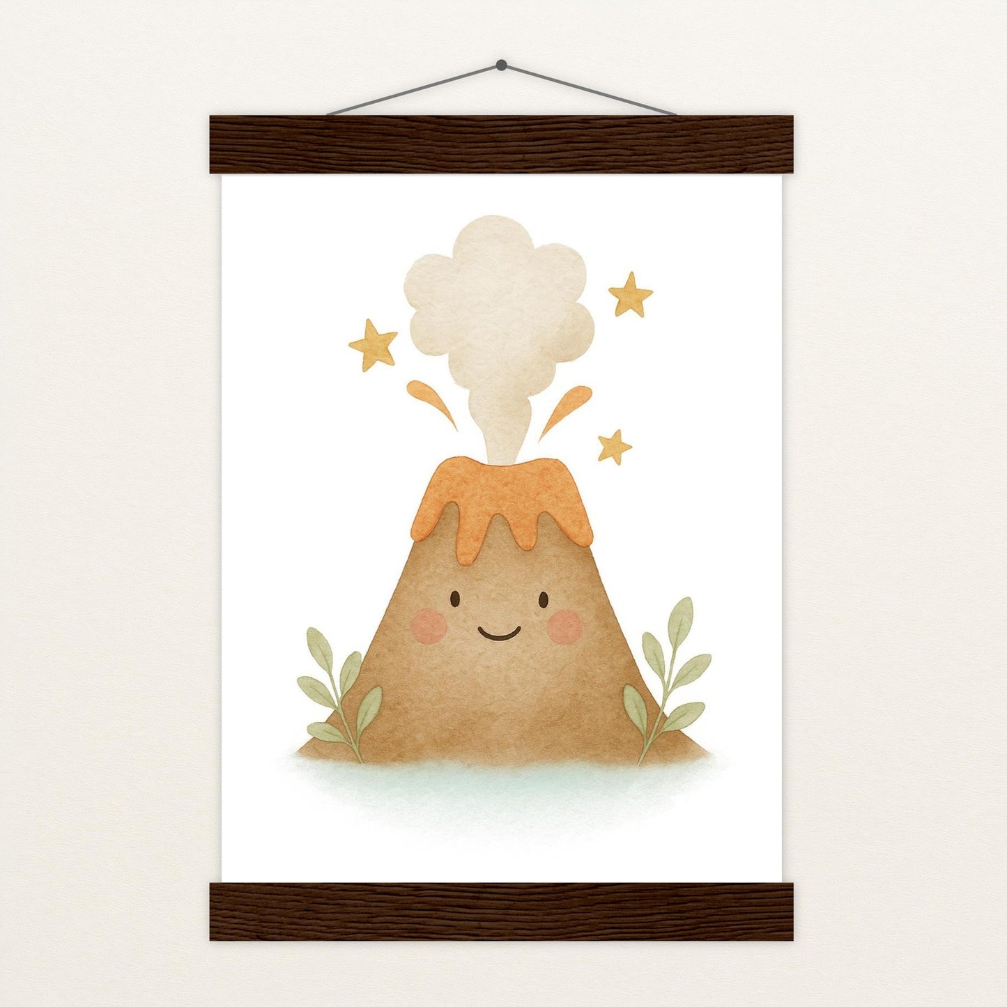 Vulkan Poster mit Leisten von tinylearner