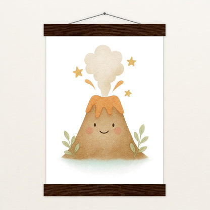 Vulkan Poster mit Leisten von tinylearner