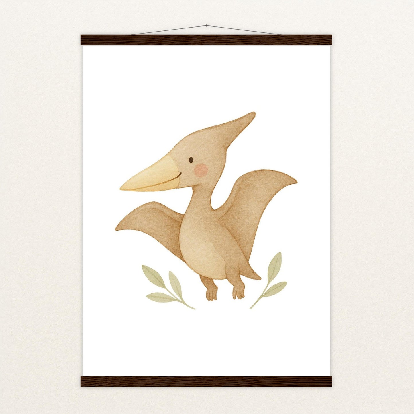 Dinosaurier Pteranodon Poster mit Leisten von tinylearner