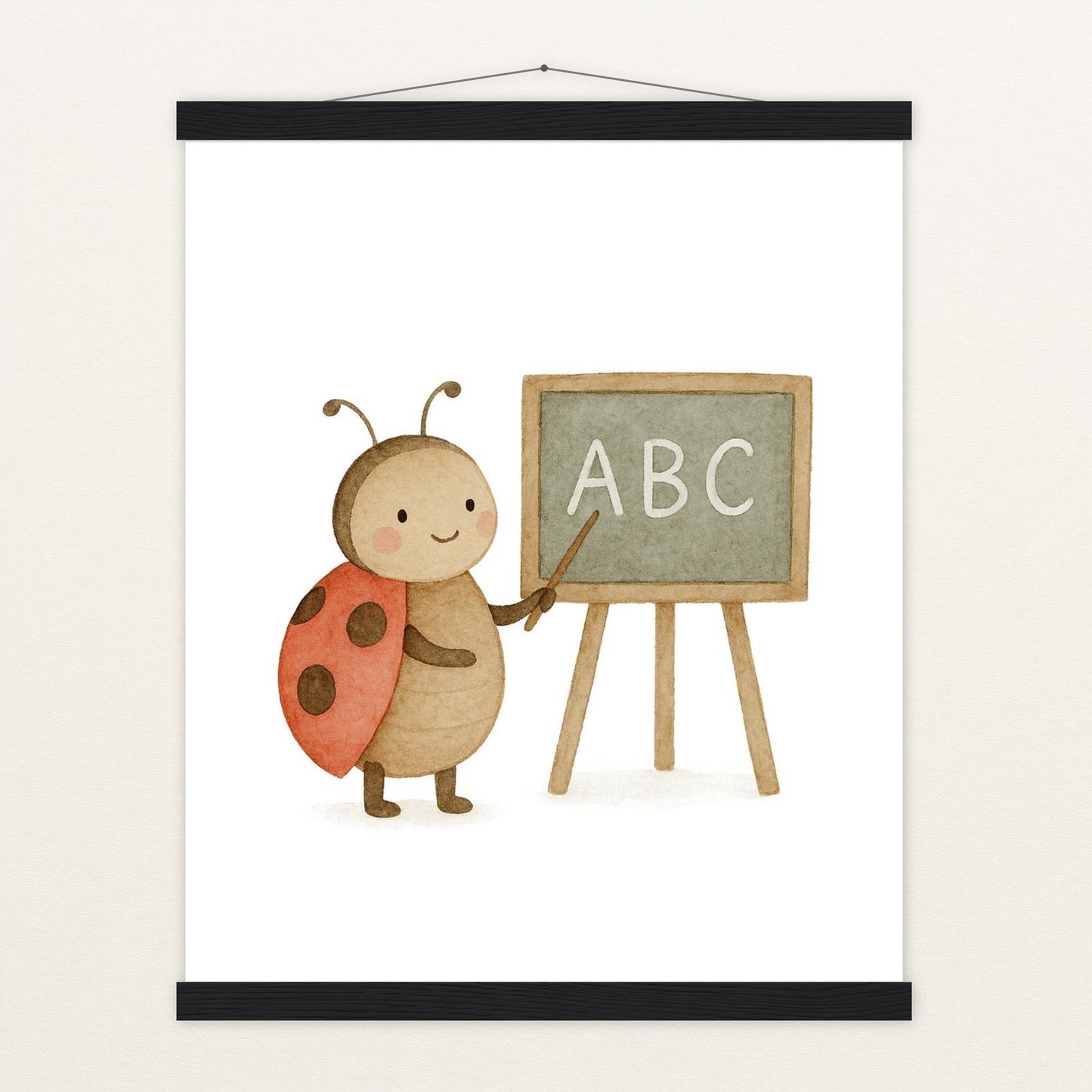 Marie der Marienenkäfer - Lehrer Poster mit Leisten von tinylearner