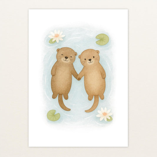 Otti der Otter Poster von tinylearner