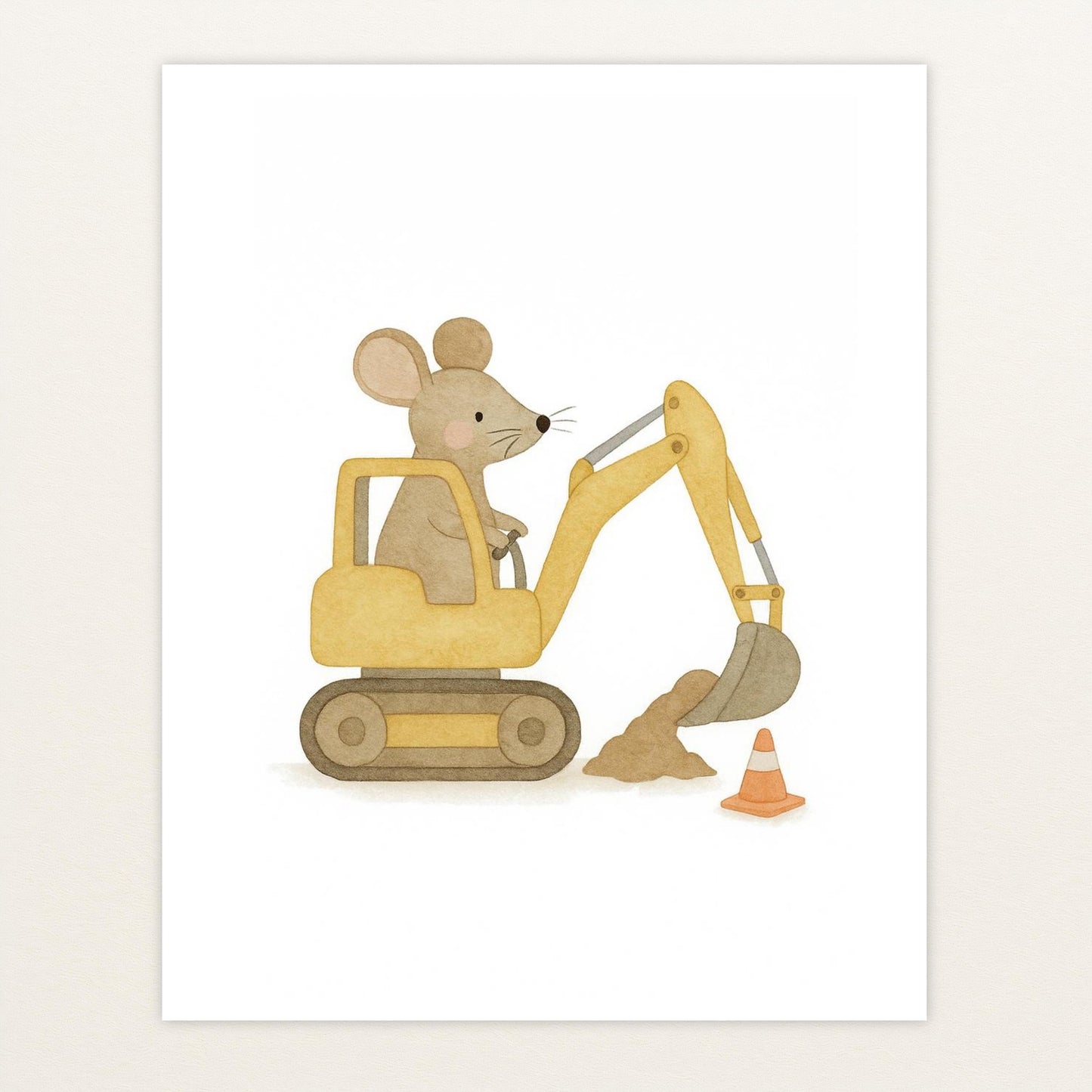 Mimi die Maus - Motiv: "Bagger" Poster von tinylearner