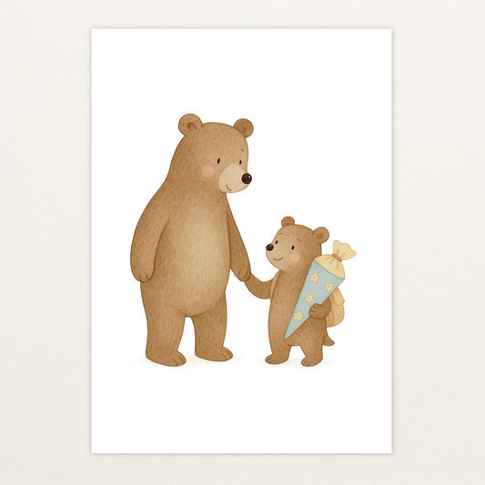 Balu der Bär - Motiv: "Schultüte" Poster von tinylearner