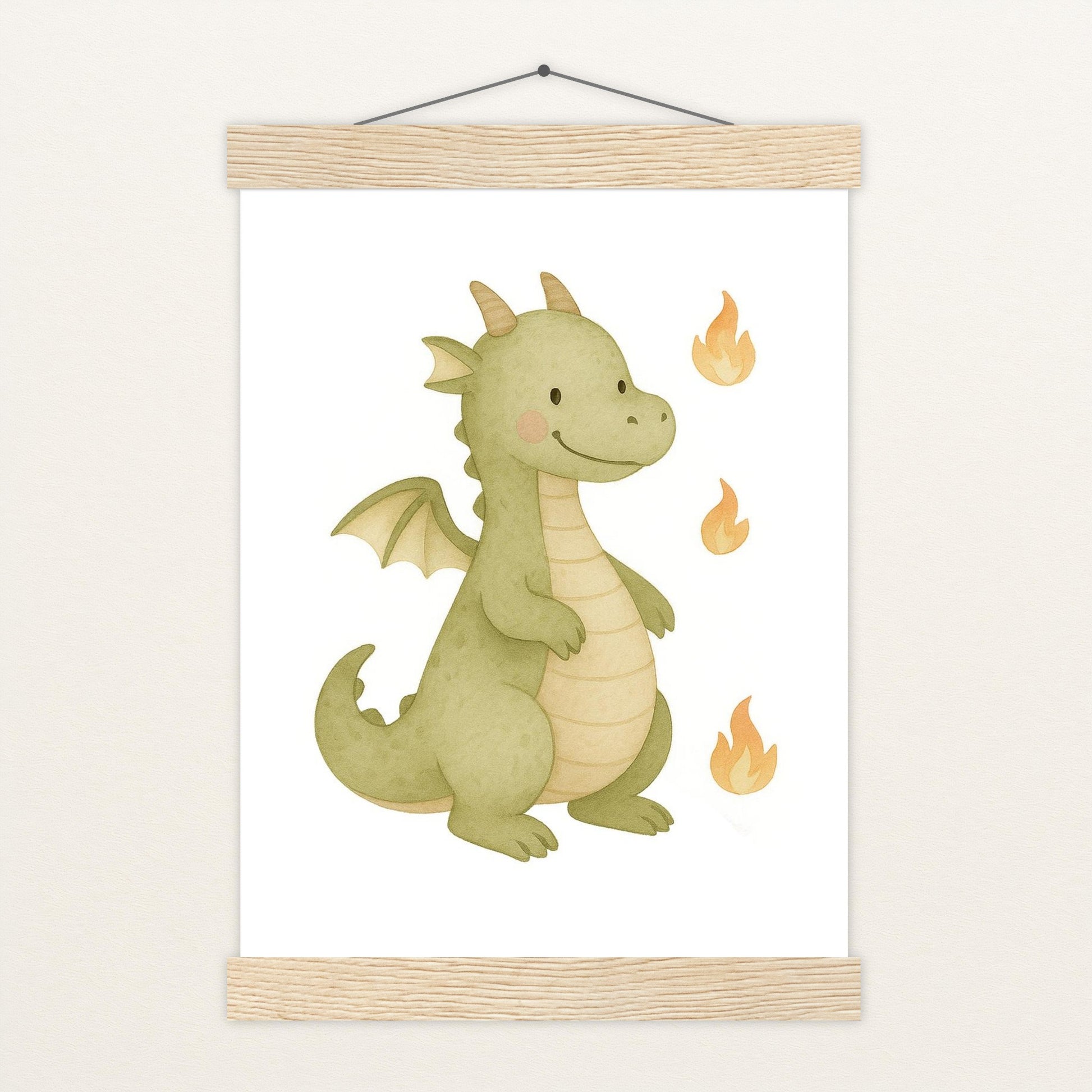 Drax der Drache Poster mit Leisten von tinylearner