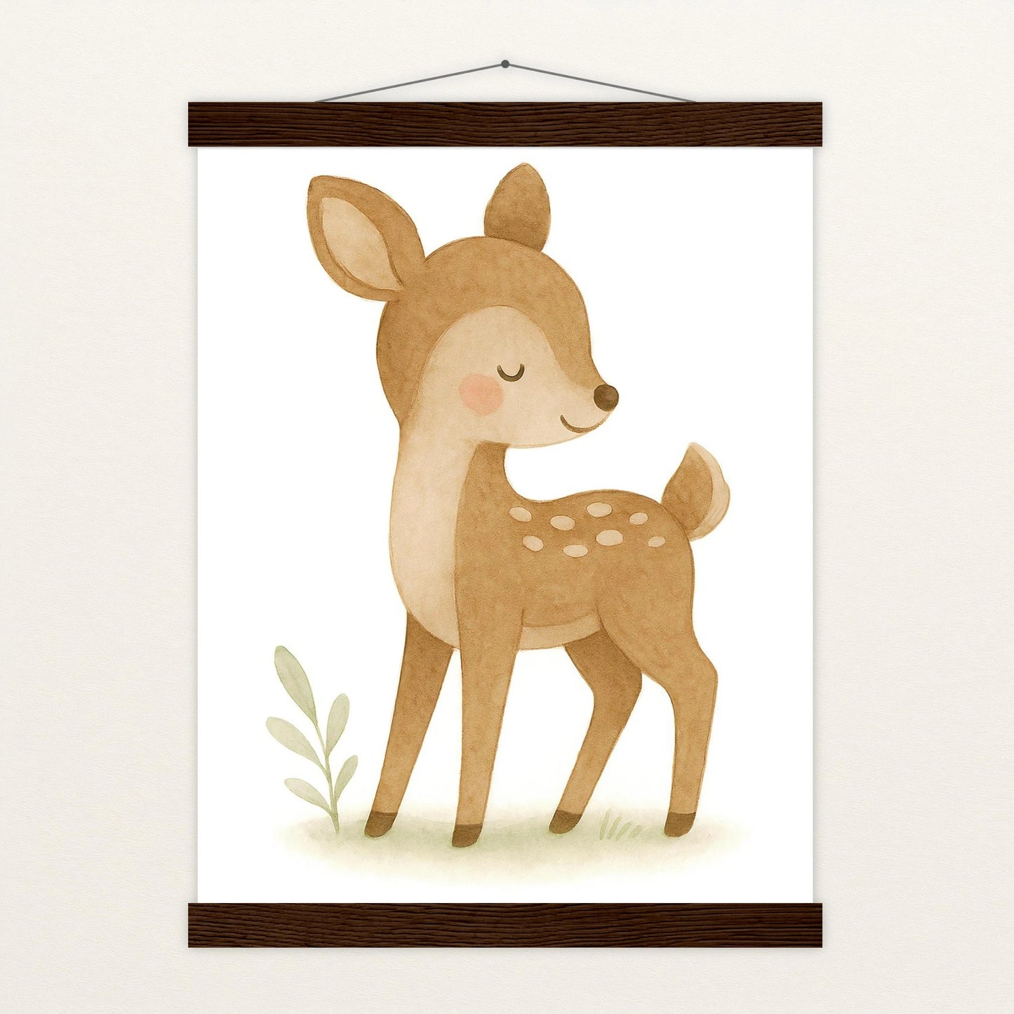 Ria das Reh Poster mit Leisten von tinylearner