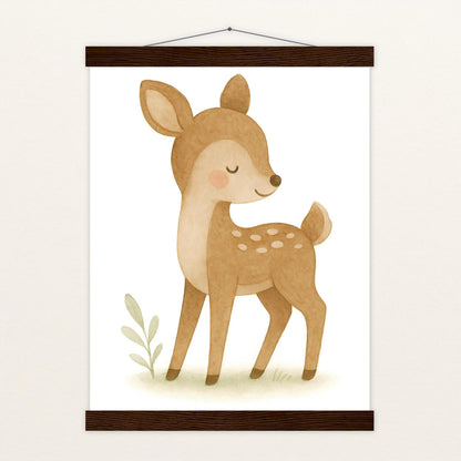 Ria das Reh Poster mit Leisten von tinylearner