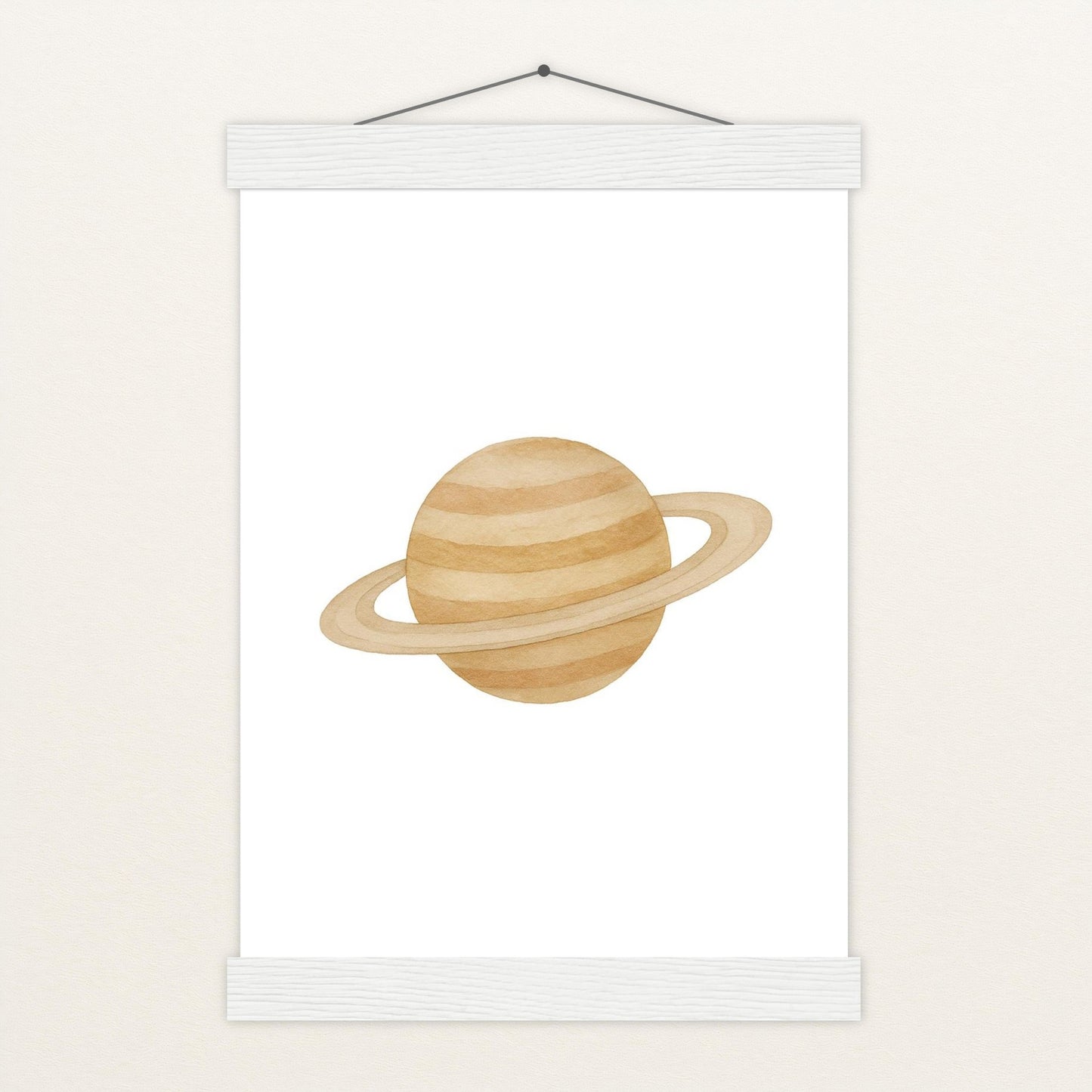 Saturn Poster mit Leisten von tinylearner