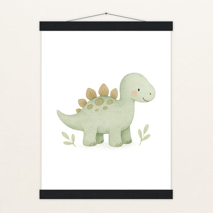Dinosaurier Stegosaurus Poster mit Leisten von tinylearner