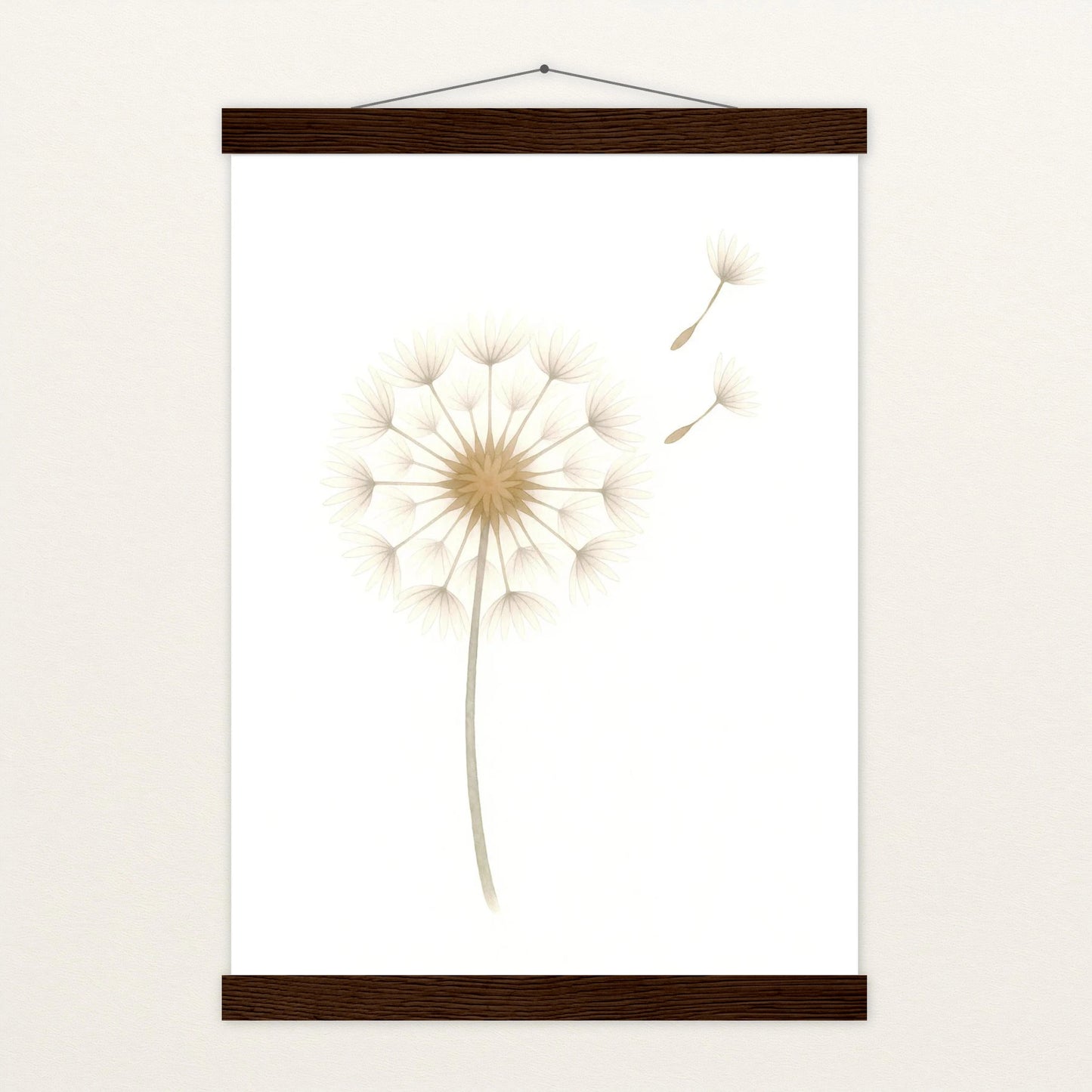 Löwenzahn Poster mit Leisten von tinylearner