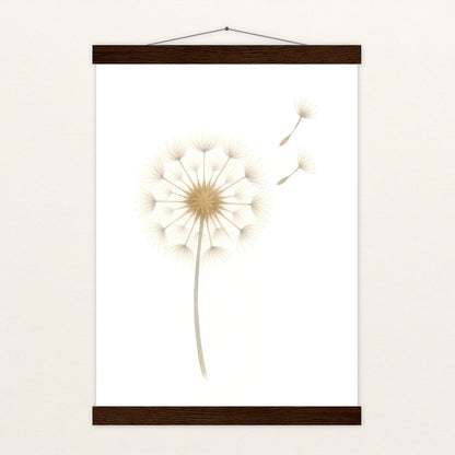 Löwenzahn Poster mit Leisten von tinylearner