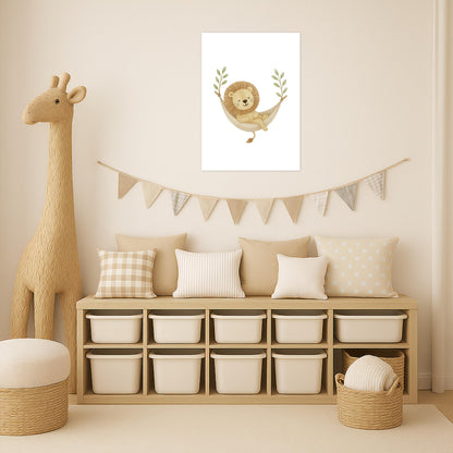 Leo der Löwe - Motiv: "Hängematte" Poster von tinylearner