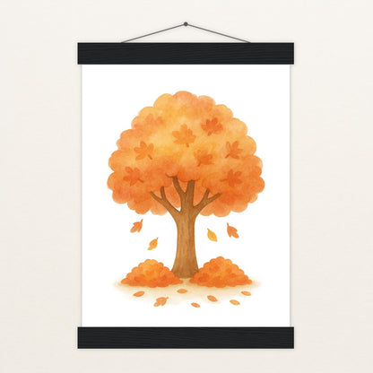 Ahornbaum Poster mit Leisten von tinylearner