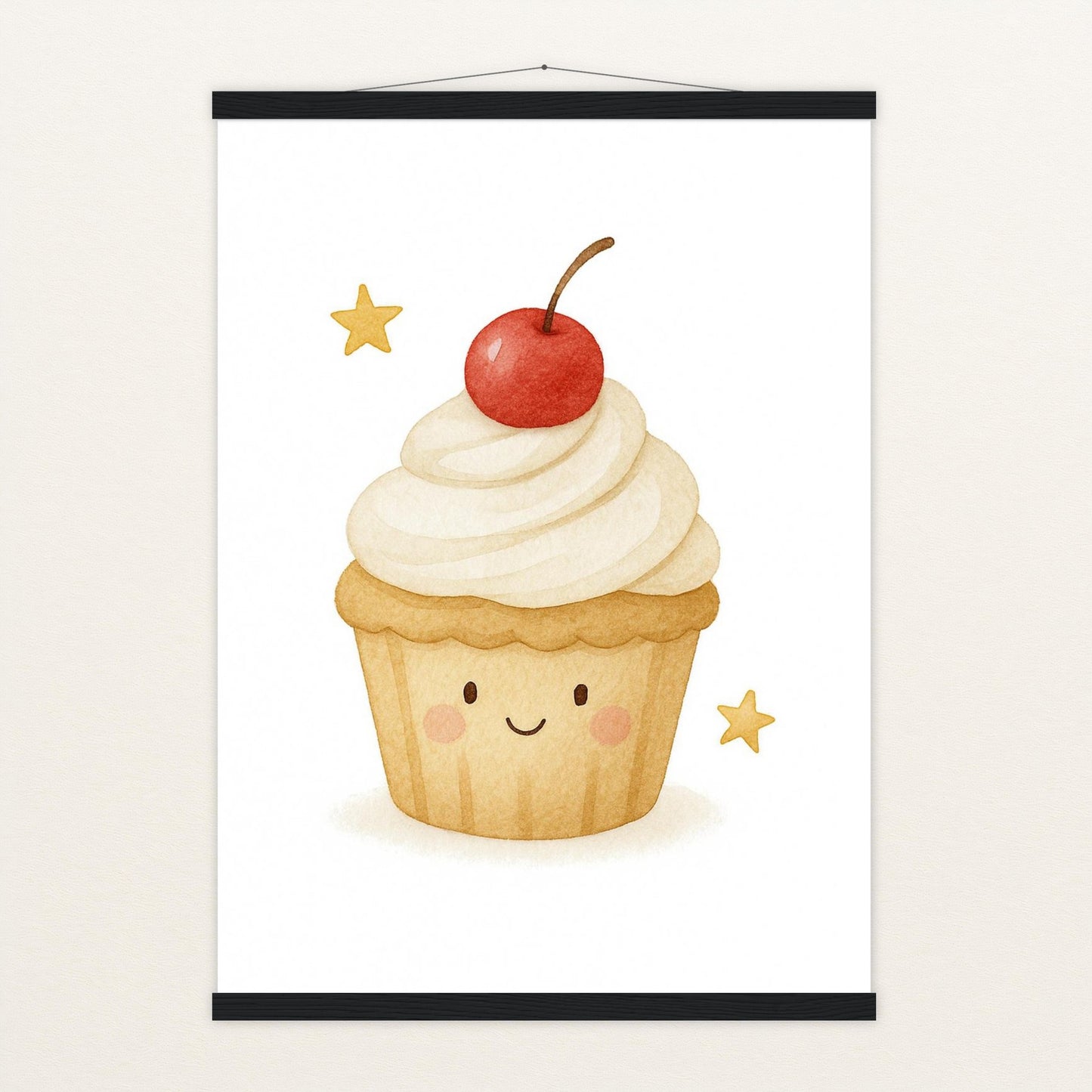 Süßes: Cupcake Poster mit Leisten von tinylearner
