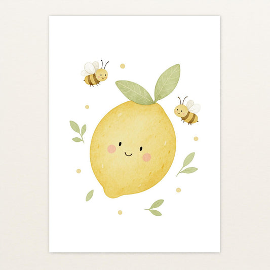 Obst: Zitrone Poster von tinylearner