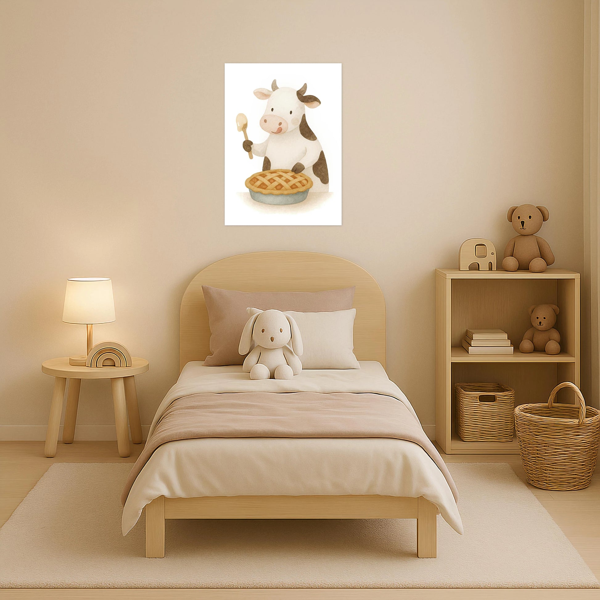 Klara die Kuh - Motiv: "Kuchen" Poster von tinylearner