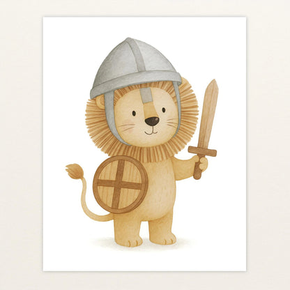 Leo der Löwe - Motiv: "Ritter" Poster von tinylearner