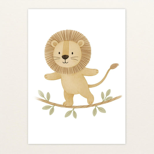 Leo der Löwe - Motiv: "Seiltanz" Poster von tinylearner