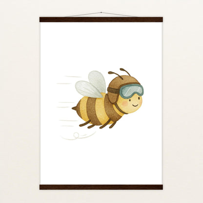 Bibi die Biene Poster mit Leisten von tinylearner