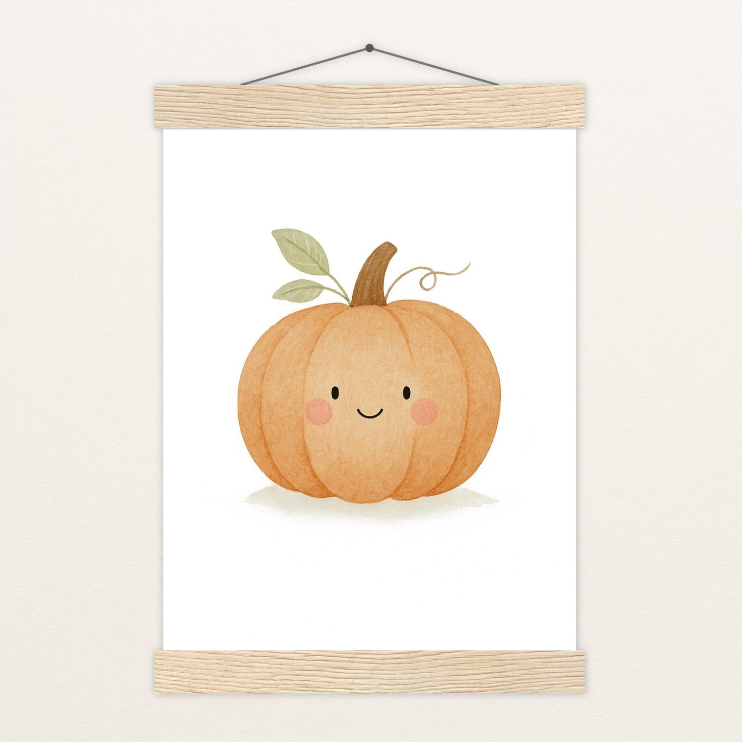 Gemüse: Kürbis Poster mit Leisten von tinylearner