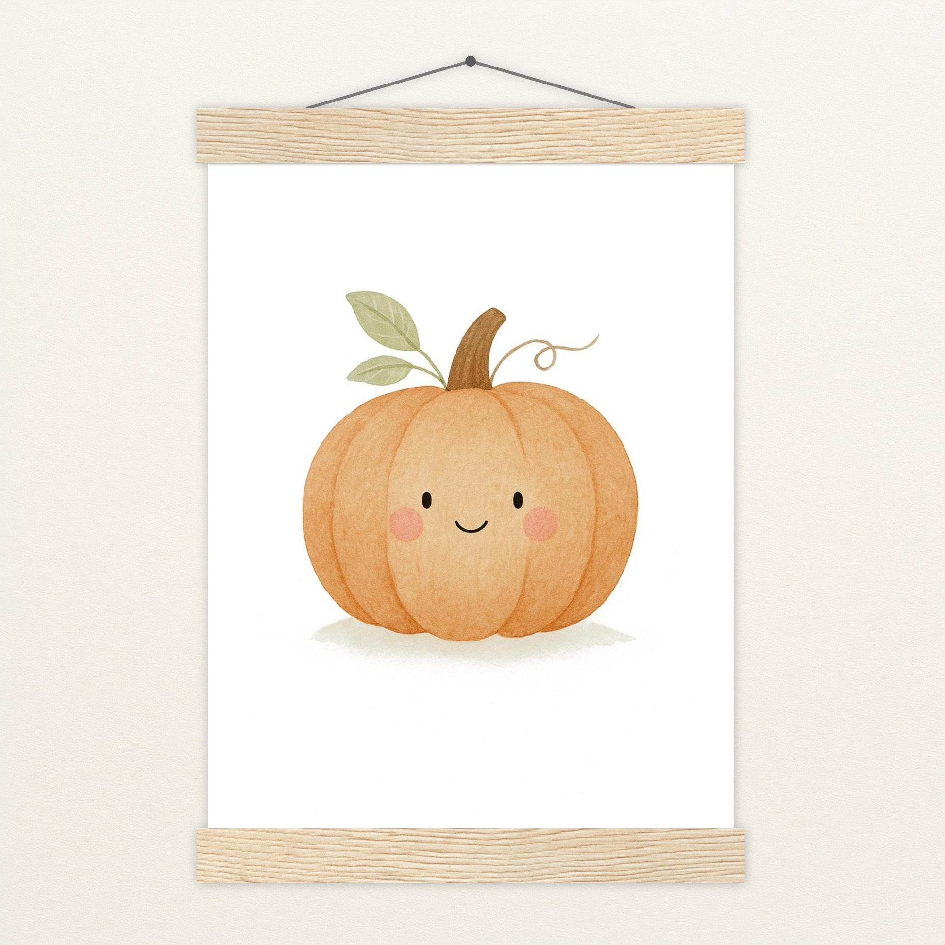 Gemüse: Kürbis Poster mit Leisten von tinylearner