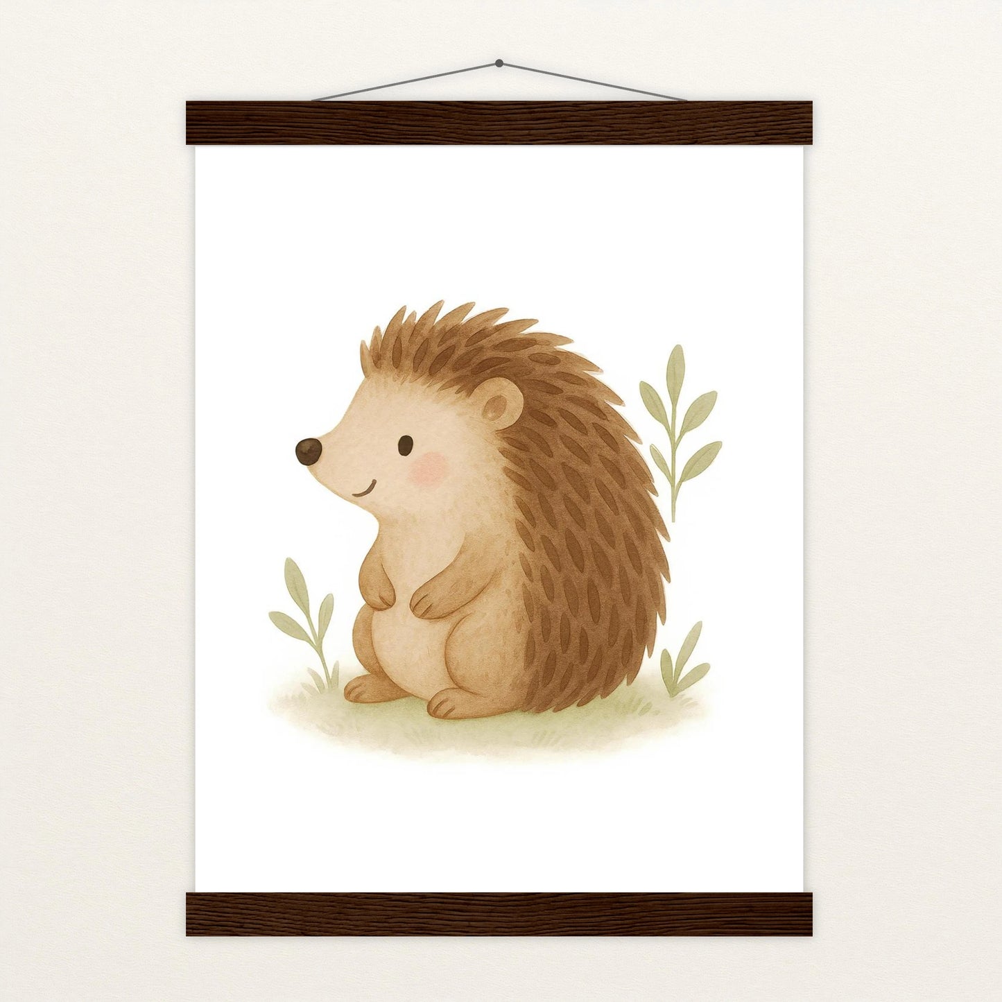 Iggi der Igel Poster mit Leisten von tinylearner