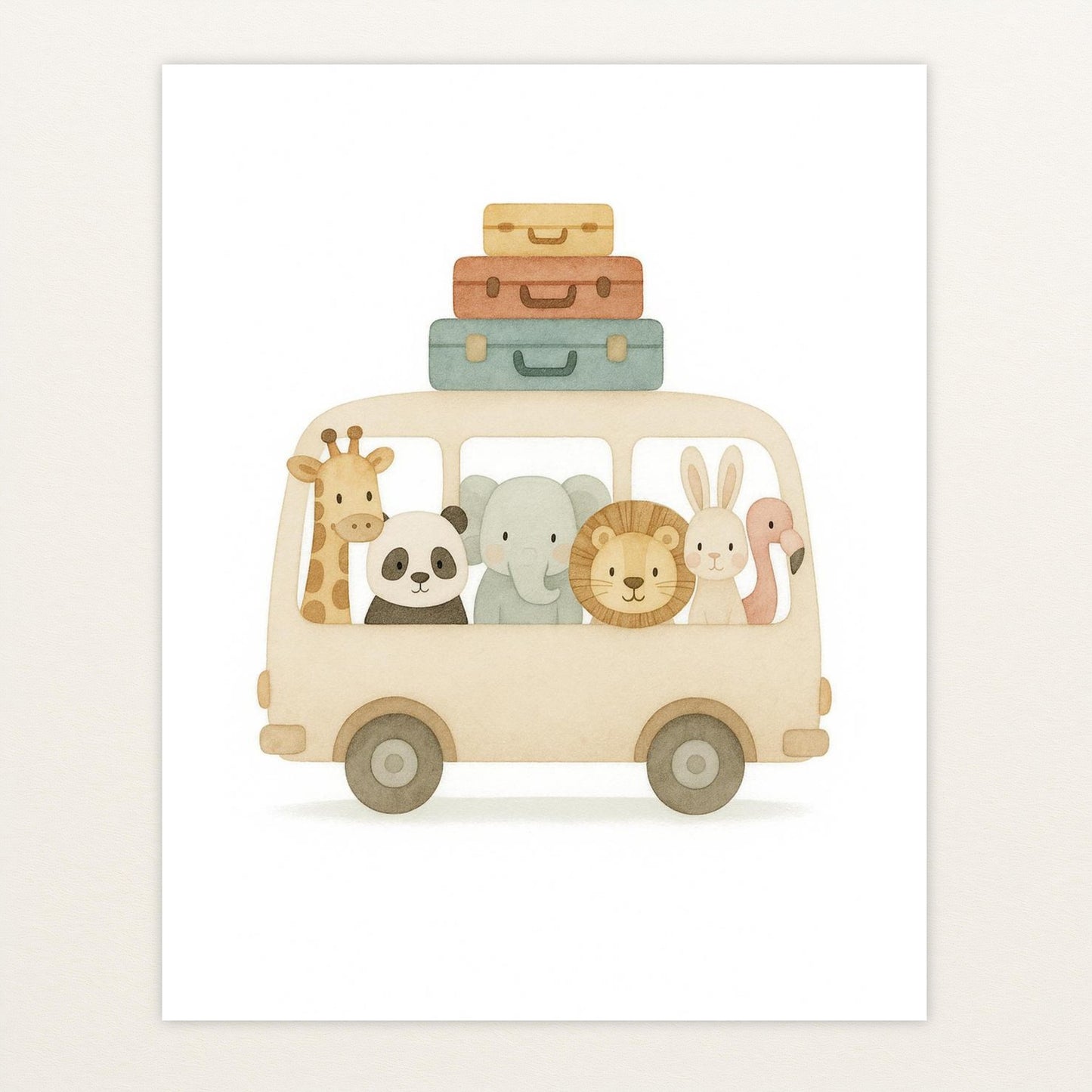 Tierfreunde - Motiv: "Reisebus" Poster von tinylearner