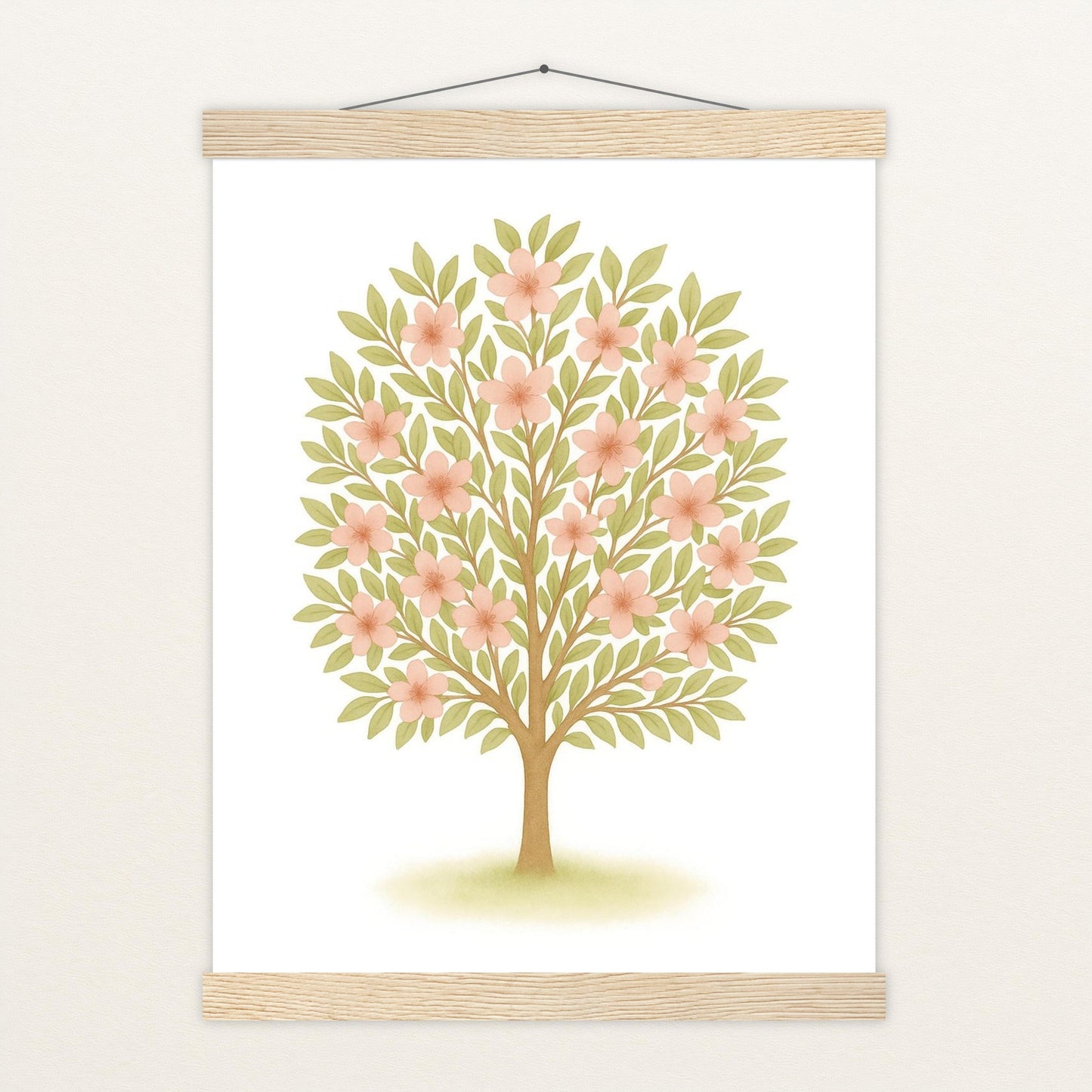 Kirschbaum Poster mit Leisten von tinylearner