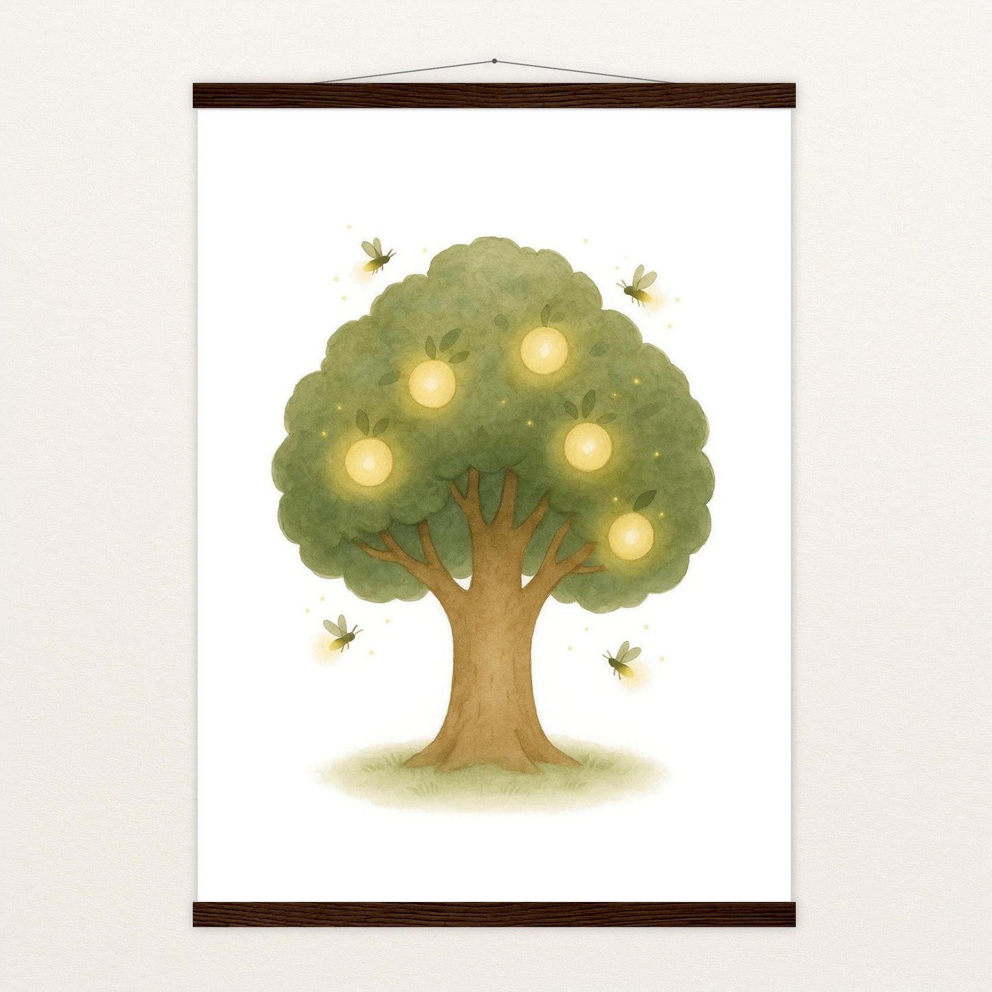 Leuchtbaum Poster mit Leisten von tinylearner