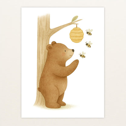 Balu der Bär - Motiv: "Bienenstock" Poster von tinylearner