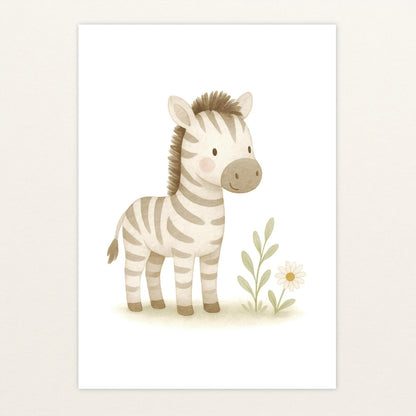 Zinni das Zebra Poster von tinylearner