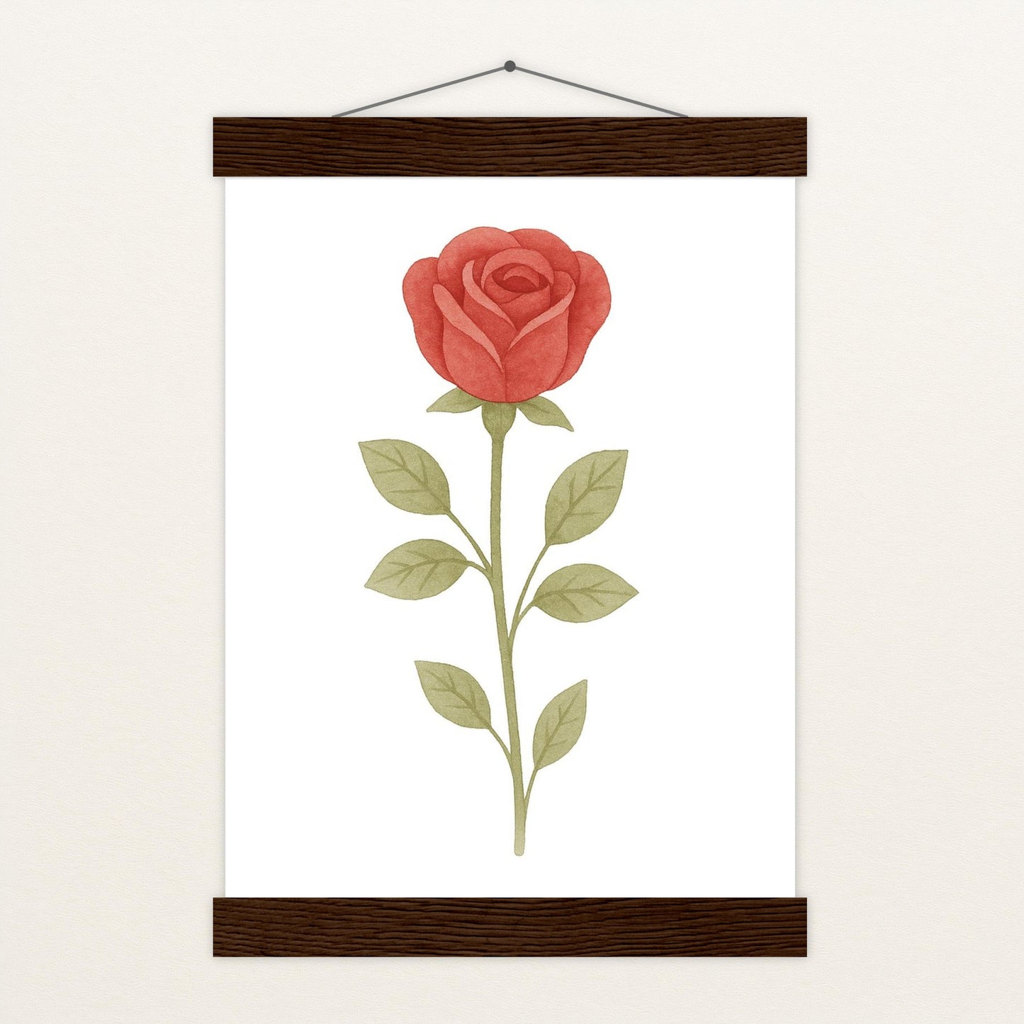 Rose Poster mit Leisten von tinylearner