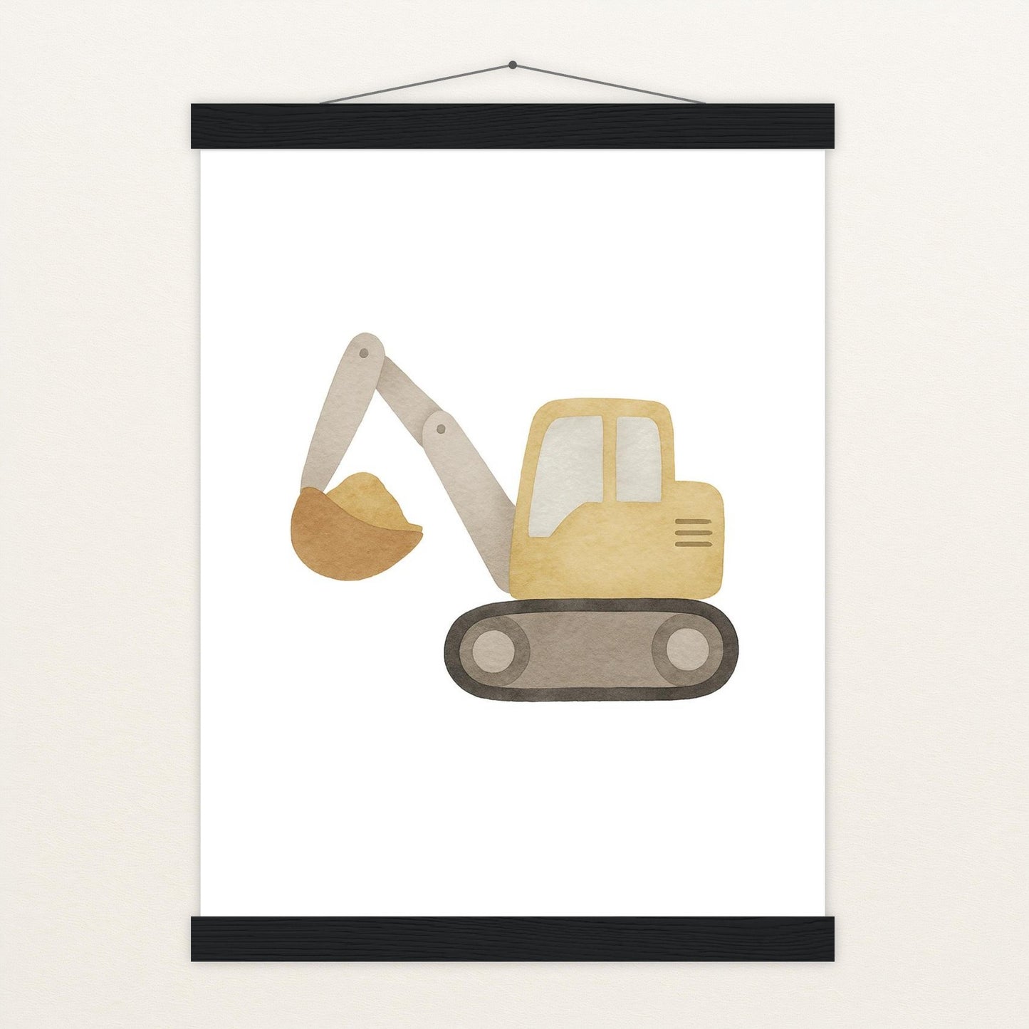 Bagger Poster mit Leisten von tinylearner