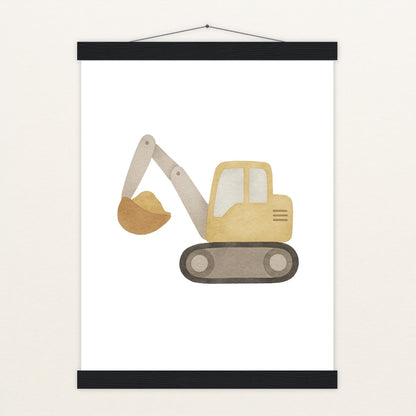 Bagger Poster mit Leisten von tinylearner