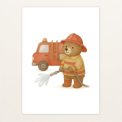 Balu der Bär - Motiv: "Feuerwehr" Poster von tinylearner