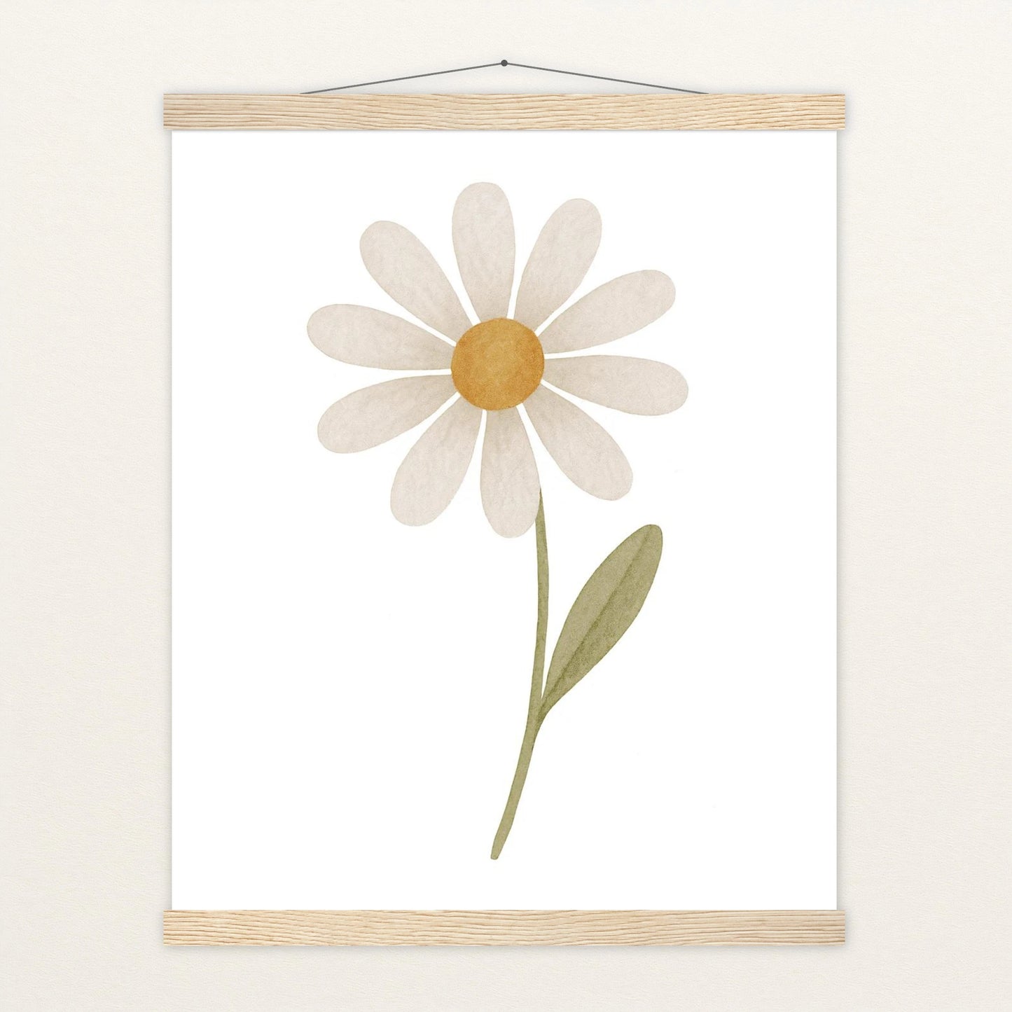 Gänseblümchen Poster mit Leisten von tinylearner