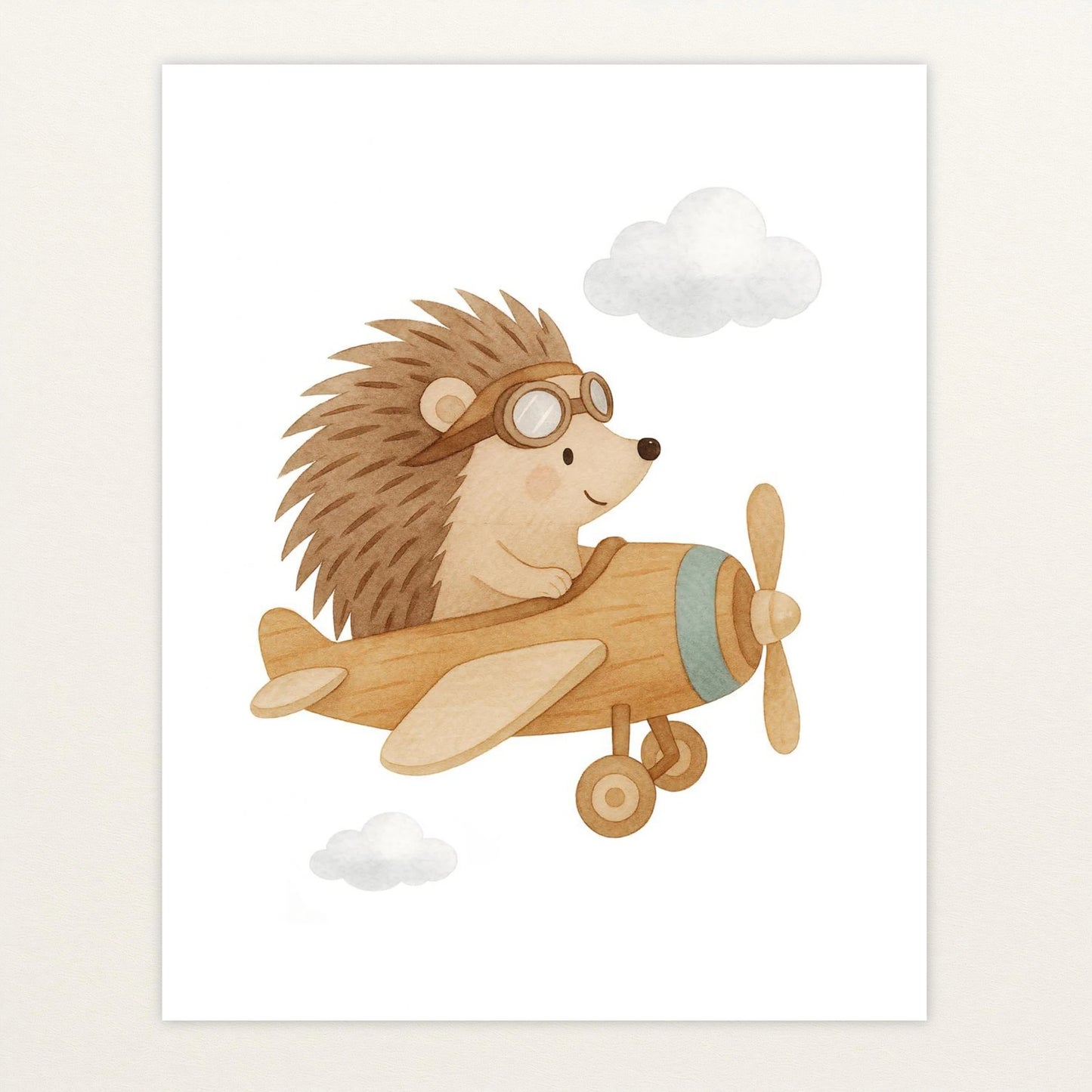 Iggi der Igel - Motiv: "Flugzeug" Poster von tinylearner