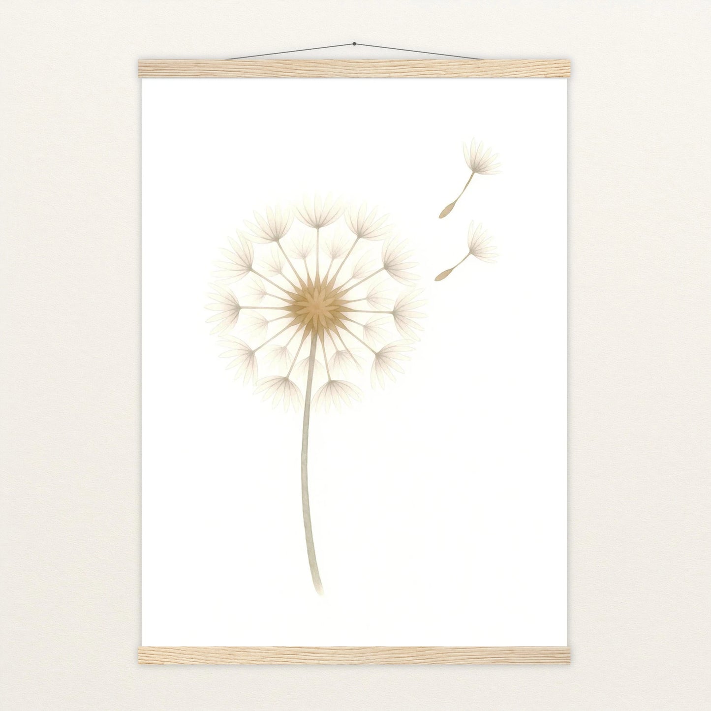 Löwenzahn Poster mit Leisten von tinylearner