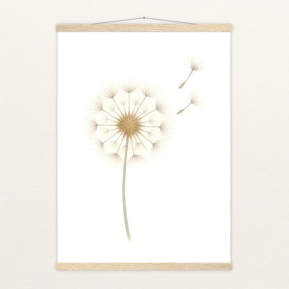 Löwenzahn Poster mit Leisten von tinylearner