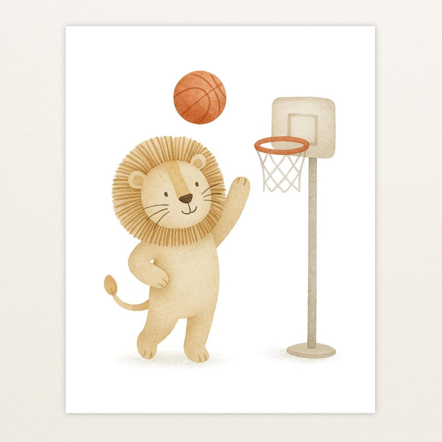 Leo der Löwe - Motiv: "Basketball" Poster von tinylearner
