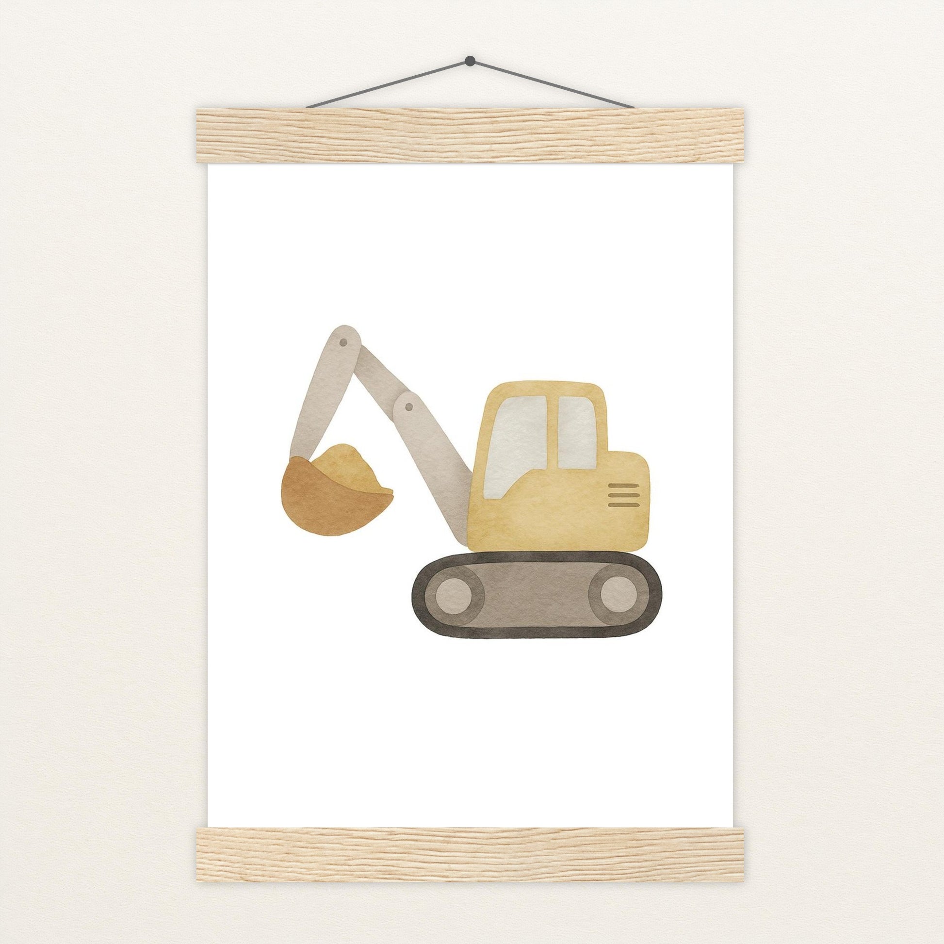 Bagger Poster mit Leisten von tinylearner