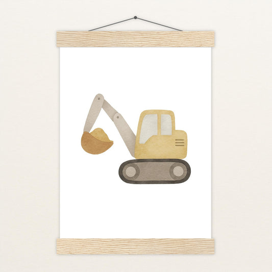 Bagger Poster mit Leisten von tinylearner