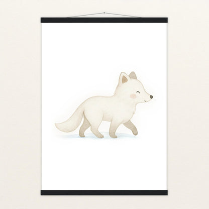 Pino der Polarfuchs Poster mit Leisten von tinylearner