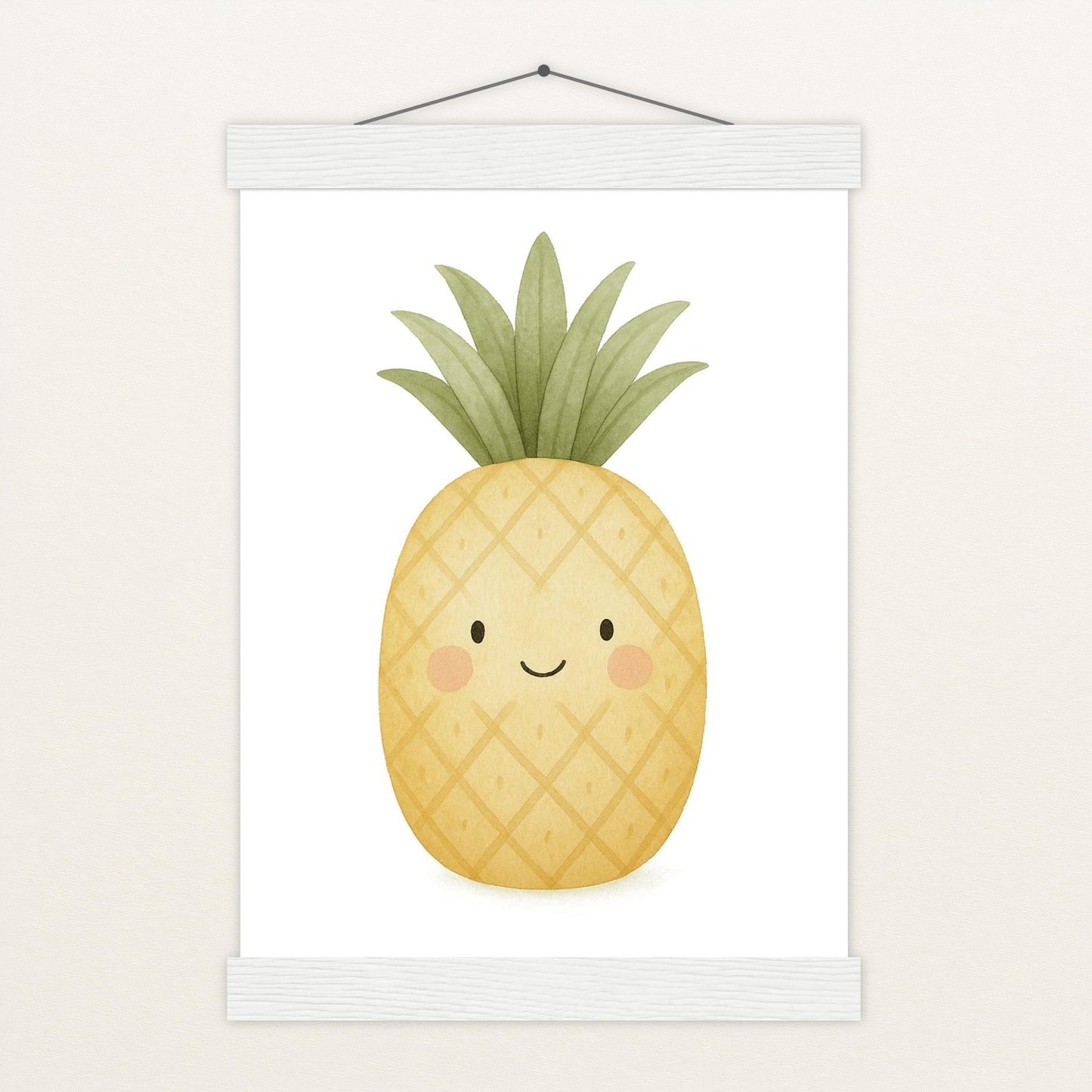 Obst: Ananas Poster mit Leisten von tinylearner