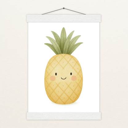 Obst: Ananas Poster mit Leisten von tinylearner