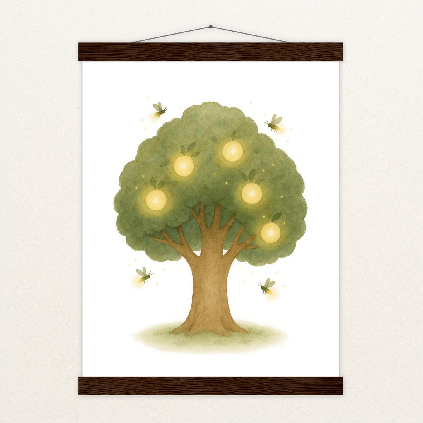 Leuchtbaum Poster mit Leisten von tinylearner