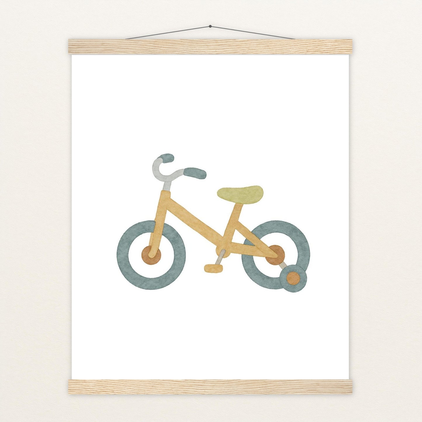 Fahrrad Poster mit Leisten von tinylearner